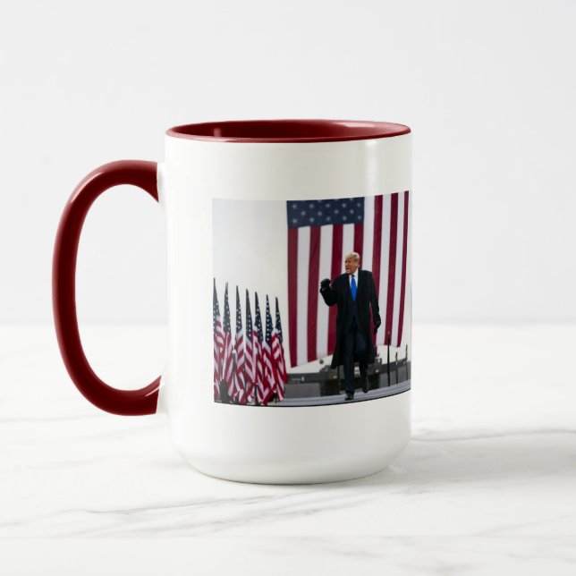 stolt över att stödja ordförande Trump Mugg (Vänster)