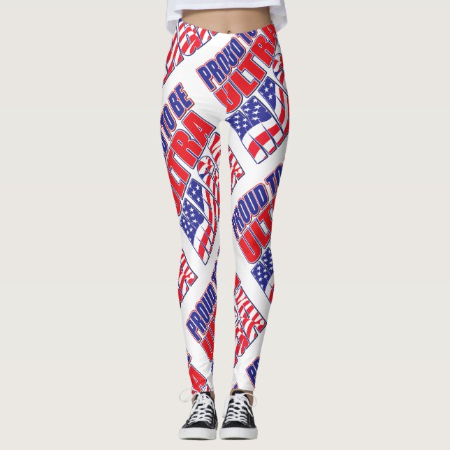 stolt över att stödja president Trump Leggings (Framsida)
