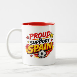 STOLT ÖVER ATT STÖDJA SPANIEN Mugg | Patriotiskt S