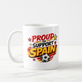 STOLT ÖVER ATT STÖDJA SPANIEN Mugg | Patriotiskt S
