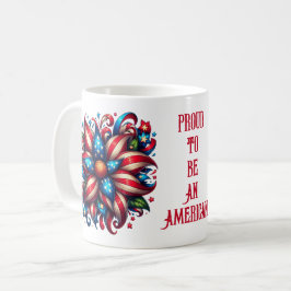 Stolt över att vara amerikan - 4 juli kaffemug kaffemugg