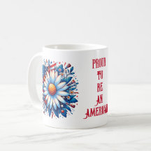 Stolt över att vara amerikan - 4 juli kaffemug