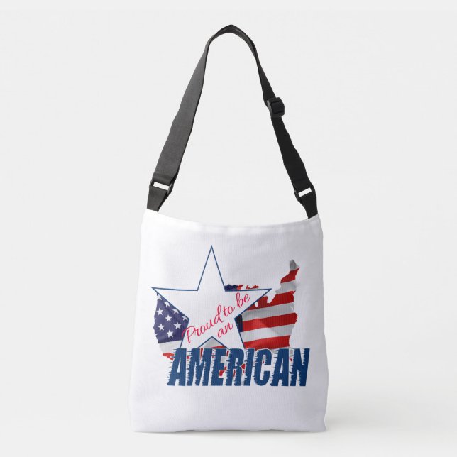 stolt över att vara amerikan axelväska (Framsida)