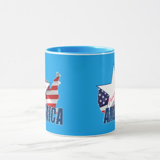 stolt över att vara amerikan mugg (Center)