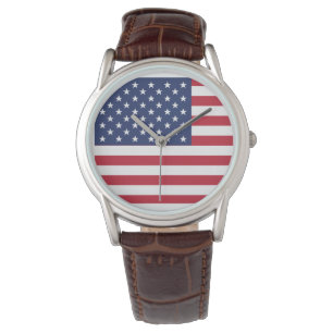 stolt över att vara amerikan: Östtimor USA flagga Armbandsur