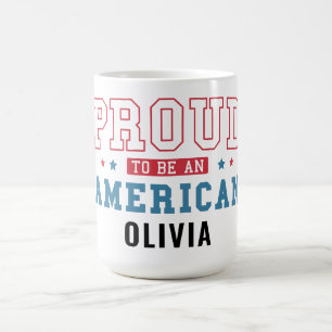 Stolt över att vara amerikan – Patriotiska medborg Kaffemugg