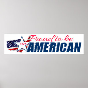 stolt över att vara amerikan poster