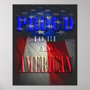 stolt över att vara amerikan poster