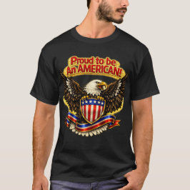 Stolt över att vara amerikan t shirt