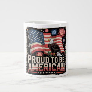 stolt över att vara amerikansk Mugg Jumbo Mugg