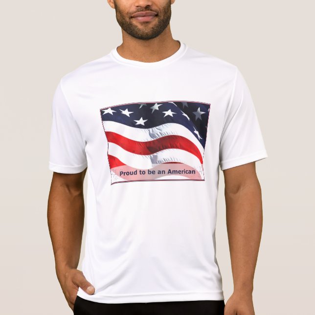 stolt över att vara amerikansk T-Shirt (Framsida)