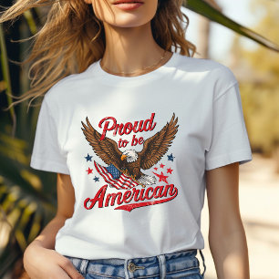 stolt över att vara amerikansk T-Shirt