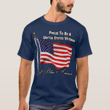stolt över att vara amerikansk veteran med USA fla