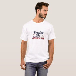 stolt över att vara amerikansk Vintage USA T-Shirt