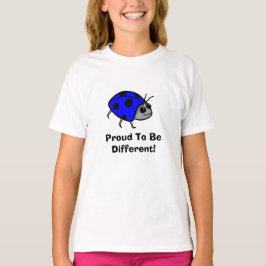 stolt över att vara annorlunda Blue Ladybug T-shirt