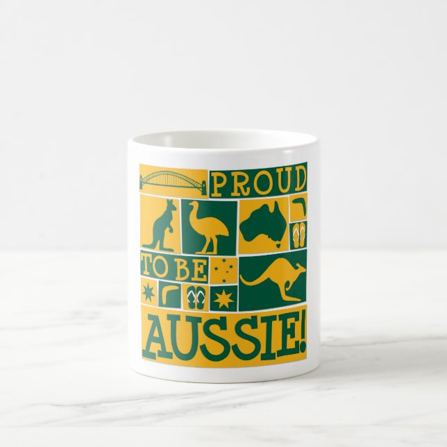 stolt över att vara Aussie Kaffemugg (Center)