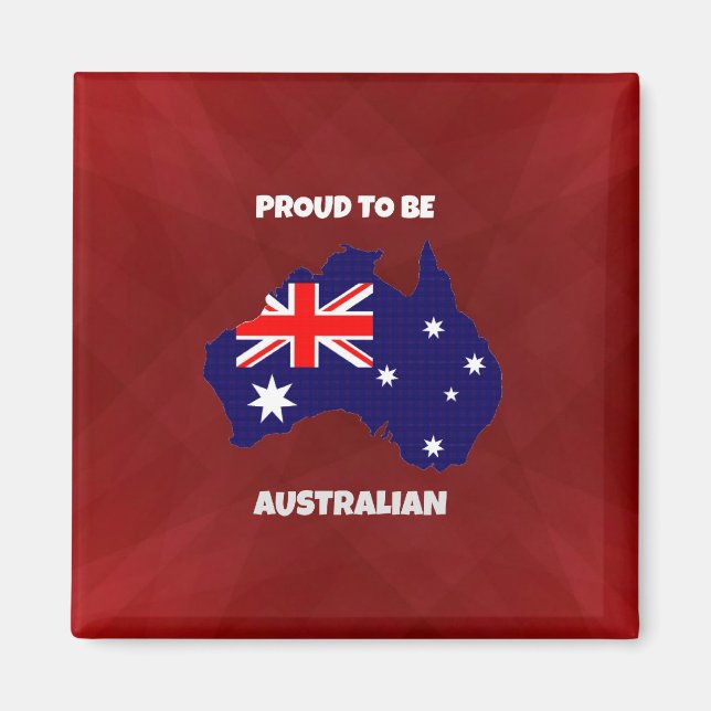 stolt över att vara australisk magnet (Framsidan)