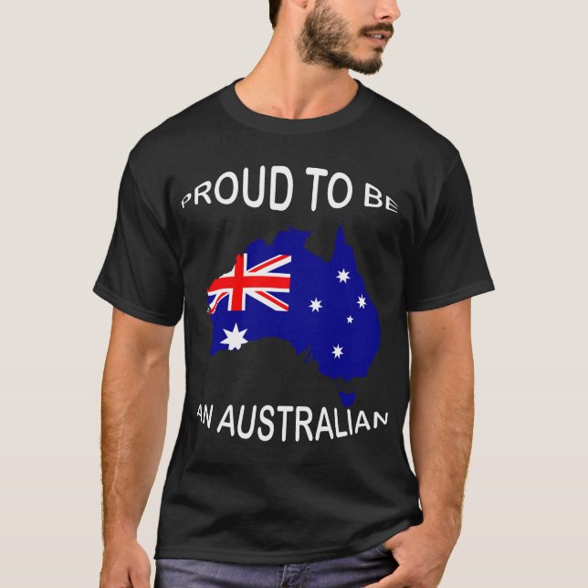 stolt över att vara australisk T-shirt (Framsida)