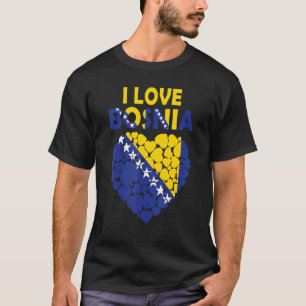 stolt över att vara bosnier i Bosnien-Flagga i Kär T Shirt