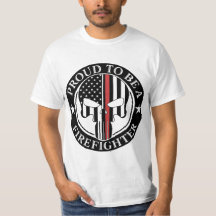 stolt över att vara brandman