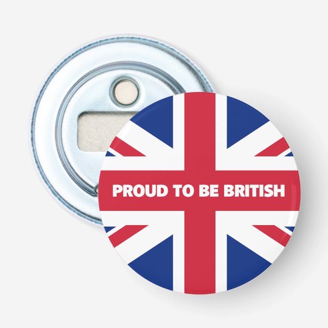stolt över att vara brittisk flasköppnare (Framsidan)