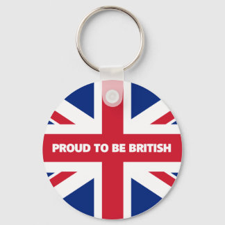 stolt över att vara brittisk nyckelring