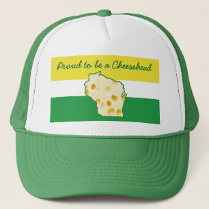 stolt över att vara Cheesehead Wisconsin Humor Keps