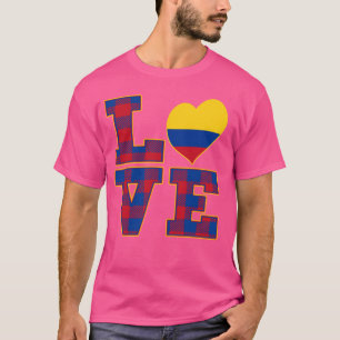 stolt över att vara colombiansk i Kärlek Colombia T Shirt