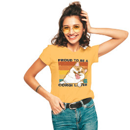 stolt över att vara Corgi Älskare T Shirt