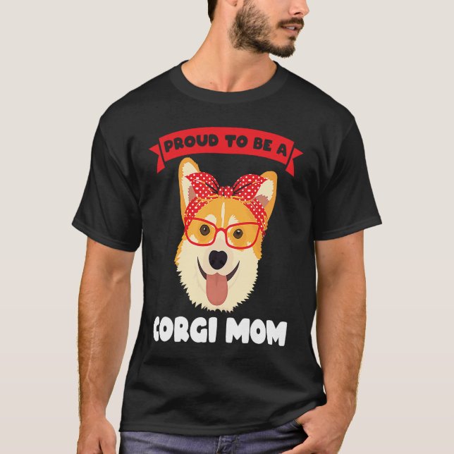 stolt över att vara Corgi Mamma Corgi Mamma T Shirt (Framsida)