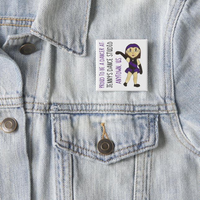 stolt över att vara dansare Customized Dance Studi Knapp (In Situ)