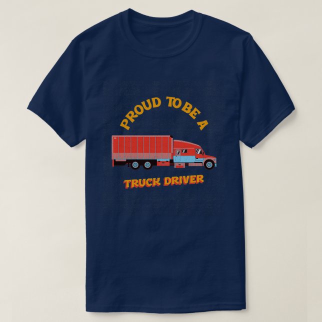 stolt över att vara drivrutin 1 för Lastbil T Shirt (Design framsida)