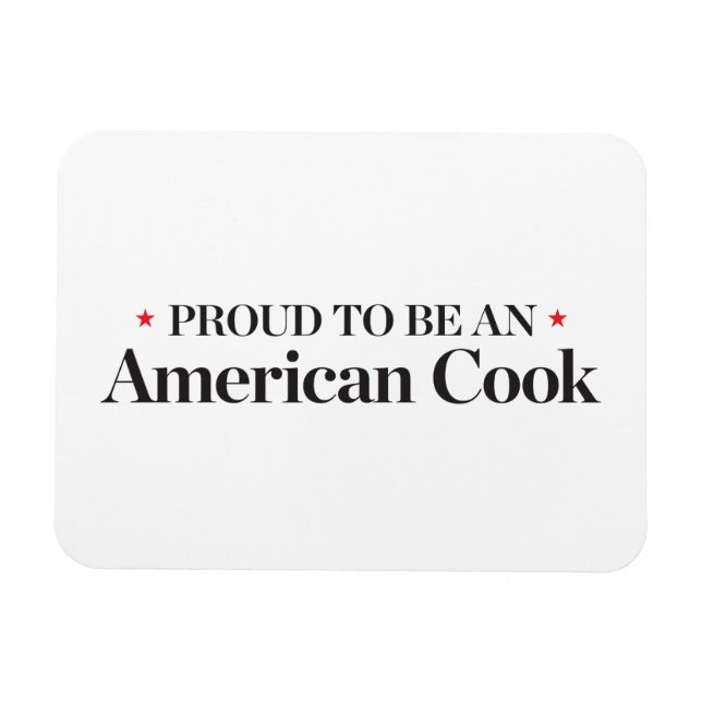 stolt över att vara en amerikansk Cook Magnet (Horisontell)