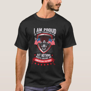 stolt över att vara en amerikansk patriot Manar T Shirt