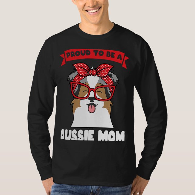 stolt över att vara en aussie mamma aussie mamma t shirt (Framsida)