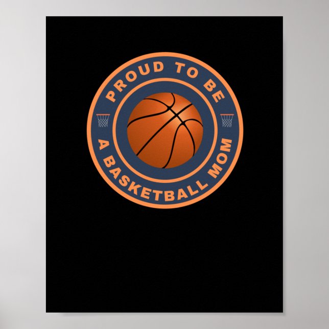 stolt över att vara en basket Mamma Poster (Framsidan)