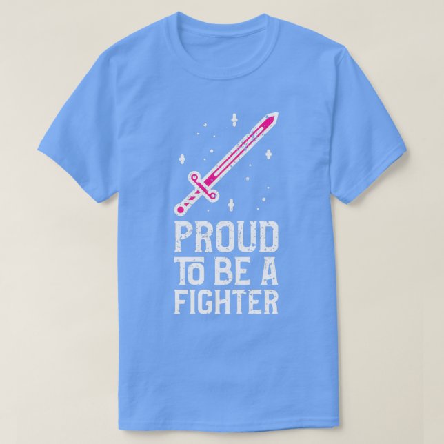 stolt över att vara en kämpande Rosa 1 T Shirt (Design framsida)