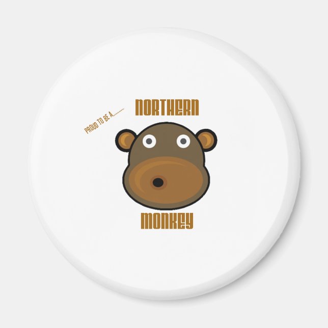 stolt över att vara en nordlig apa magnet (Framsidan)