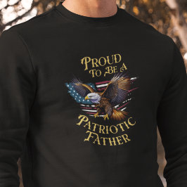 stolt över att vara en patriotisk Far Lång Ärmad Tröja
