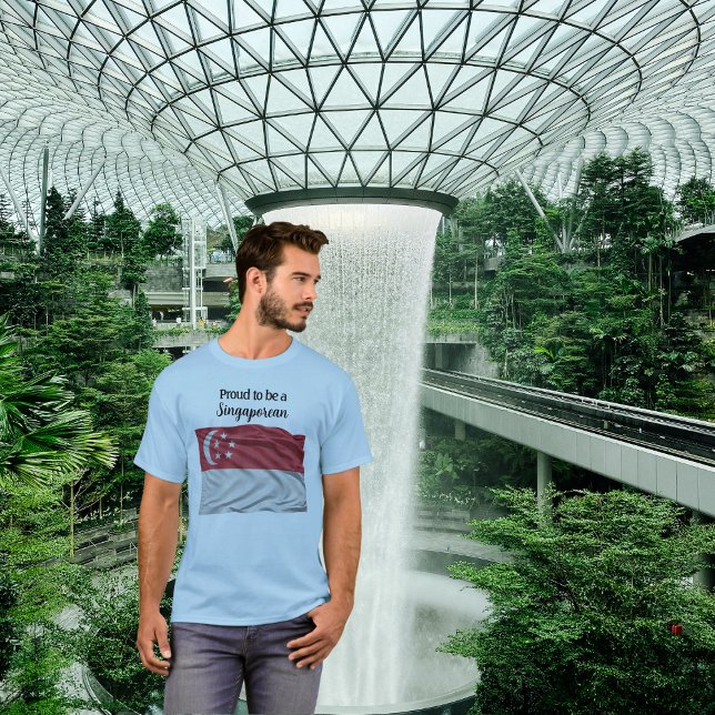 stolt över att vara en Singapores nationaldag T-Sh T Shirt (Skapare uppladdad)