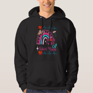 Stolt över att vara en skolfärgläggning Leopard re Hoodie