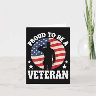 Stolt över att vara en veteran USA-veteran militär Kort