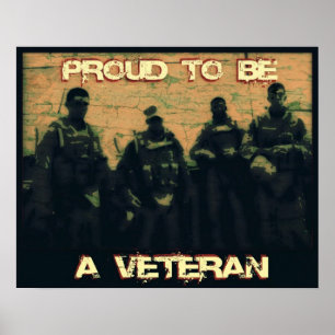 stolt över att vara en veteransk Poster