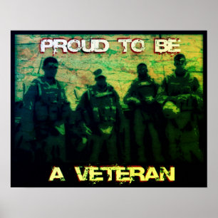 stolt över att vara en veteransk Poster