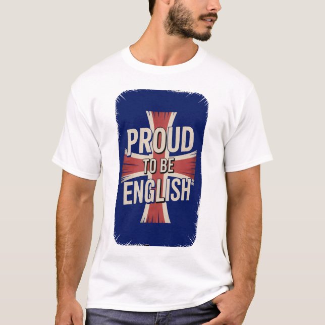 Stolt över att vara engelsk t-shirt (Framsida)