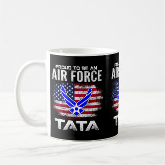 Stolt över att vara ett flygvapen med en amerikans kaffemugg