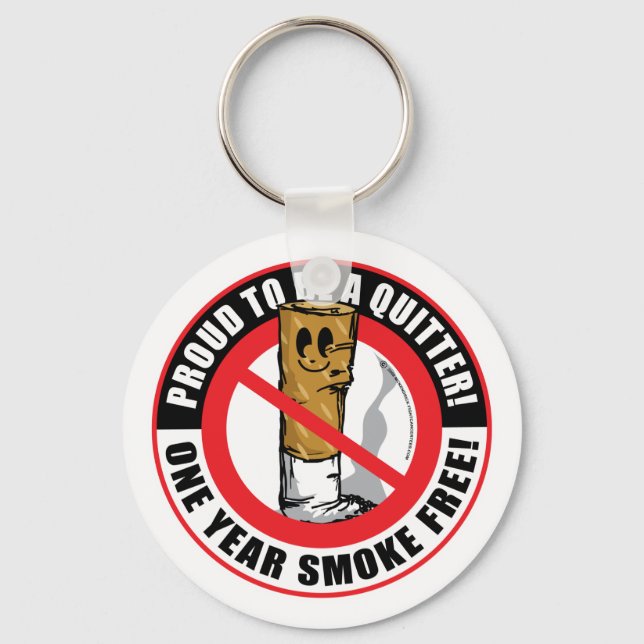 stolt över att vara ett kvartal ett år nyckelring (Framsida)