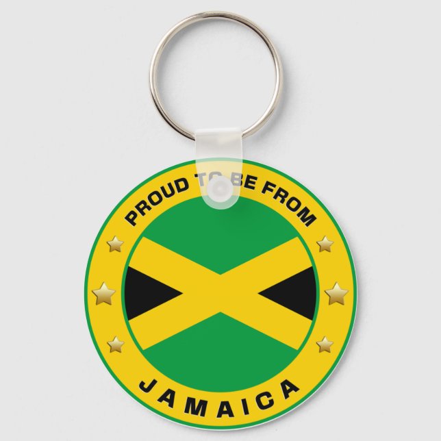 stolt över att vara från Jamaica Nyckelring (Framsida)