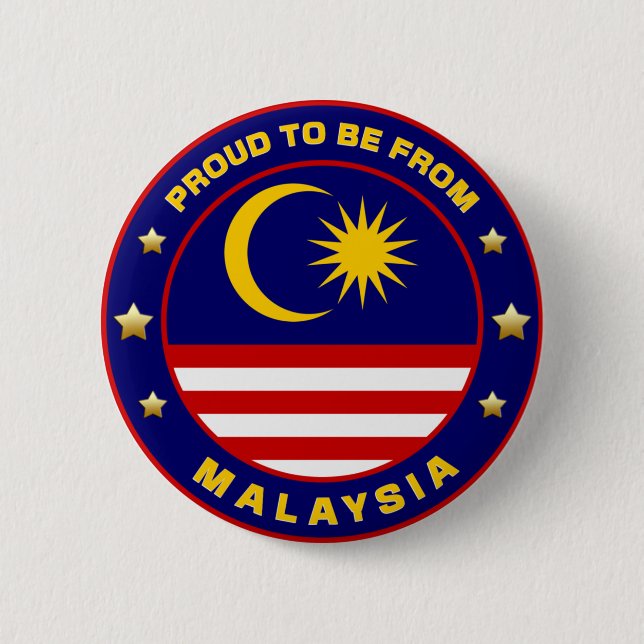 stolt över att vara från Malaysia Knapp (Framsida)
