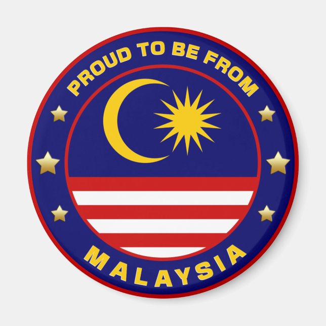 stolt över att vara från Malaysia Magnet (Framsidan)